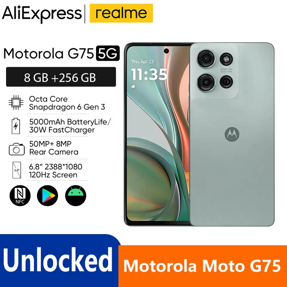 Refurbished Motorola Moto G75 Octa Mobile Phones